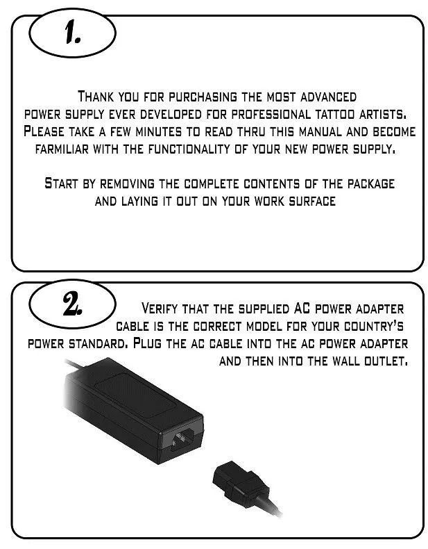 Critical Tattoo Male Sex Toys Critical Tattoo CX1 Generation 2 Micro Power Supply