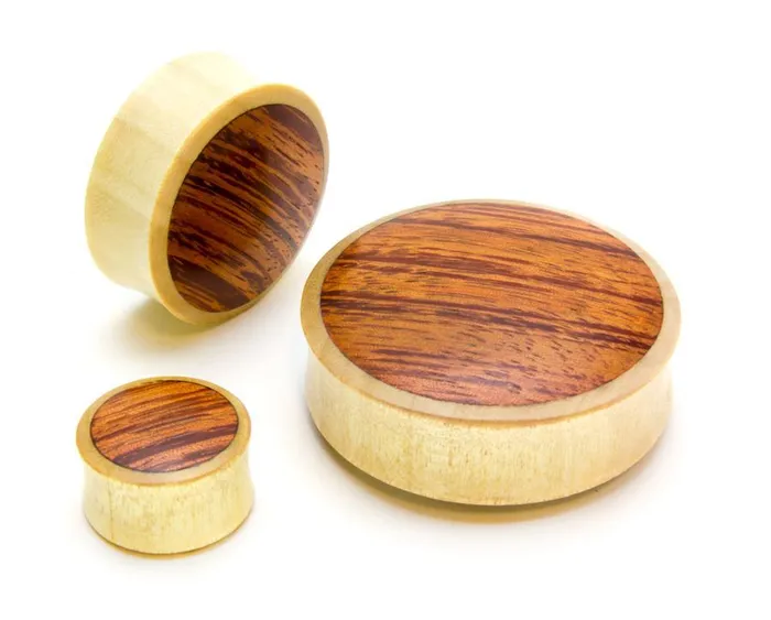 Crocodile Wood Double Flared Plug with Red Tigerwood Front Price Per 1 Elementals Organics Male Sex Toys Crocodile Wood Double Flared Plug with Red Tigerwood Front Price Per 1 Elementals Organics Male Sex Toys