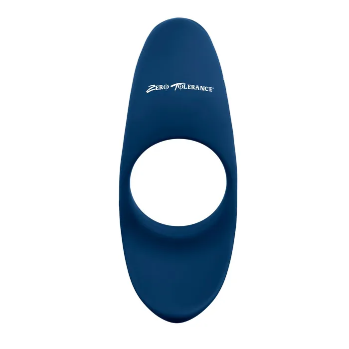 Cup Em Vibrating Cock Ring with Ball Cup Blue Evolved Novelties Male Sex Toys