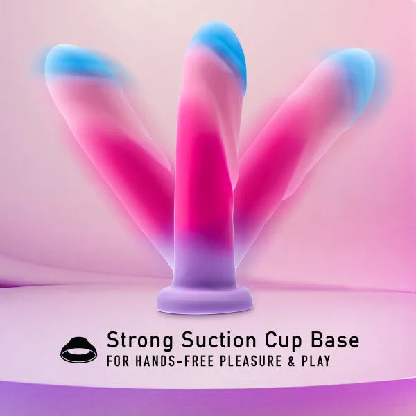 Dildos Blush Borealis Dreams 775 Inch Girthy Silicone Dildo Cotton Candy