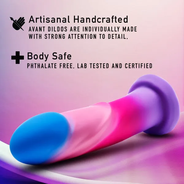 Dildos Blush Borealis Dreams 775 Inch Girthy Silicone Dildo Cotton Candy