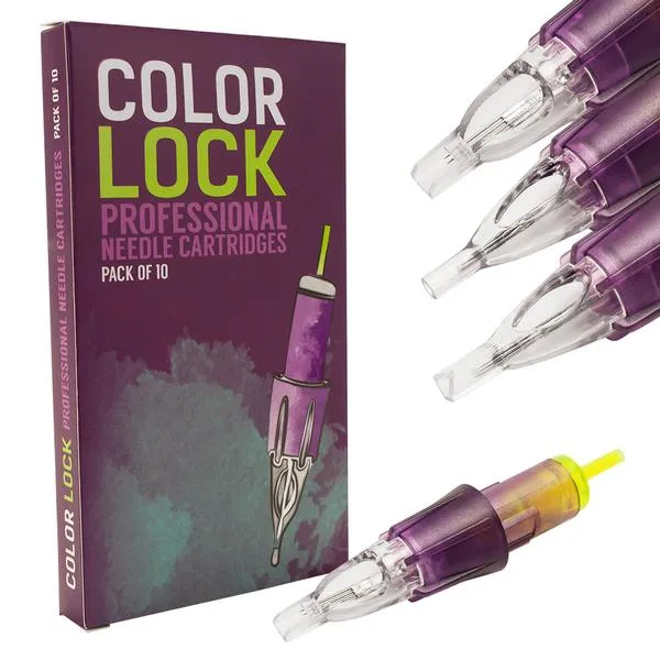 Dildos Color Lock Color Lock Cartridge Tattoo Needles Round Tip Box of 10