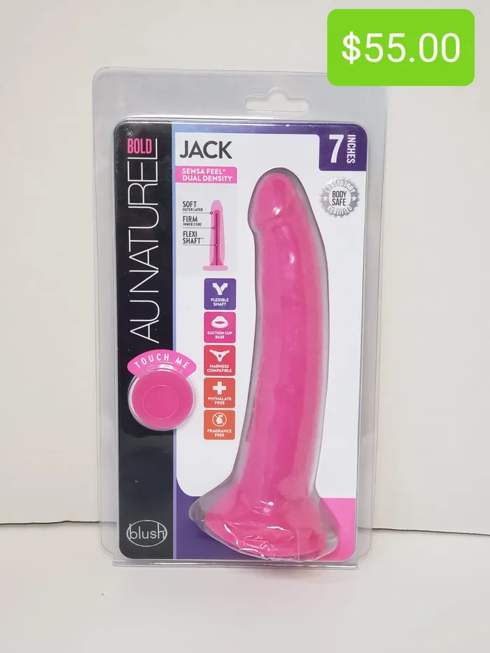 Dildos Pleasher Spot Au Naturel Bold Jack 7 inch