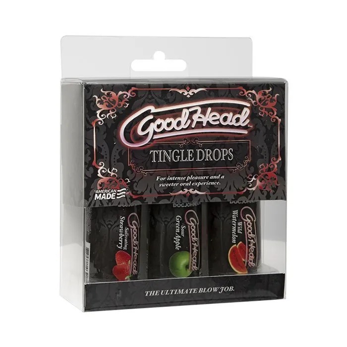 Doc Johnson Enterprises Enhancers GoodHead Tingle Drops 3Pack Watermelon Green Apple Strawberry Doc Johnson Enterprises Enhancers GoodHead Tingle Drops 3Pack Watermelon Green Apple Strawberry