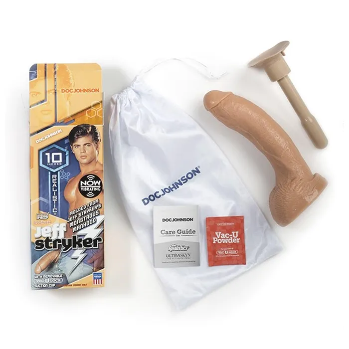 Doc Johnson Enterprises Female Sex Toys Jeff Stryker 10 Realistic MultiSpeed Vibrating Dong
