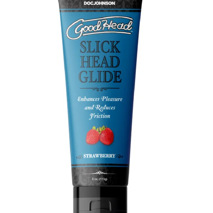 Doc Johnson Male Sex Toys GoodHead Slick Head Flavored Glide Strawberry 4 oz Doc Johnson Male Sex Toys GoodHead Slick Head Flavored Glide Strawberry 4 oz