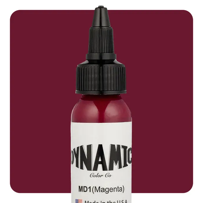 Dynamic Vibrators Dynamic Magenta Tattoo Ink 1oz Bottle