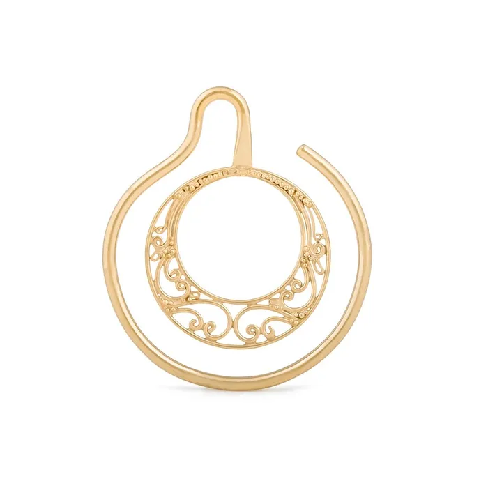 Elementals Organics French Filigree Crescent Gold Plated Ear Weight 4mm Thick Price Per 1 Anal Elementals Organics French Filigree Crescent Gold Plated Ear Weight 4mm Thick Price Per 1 Anal