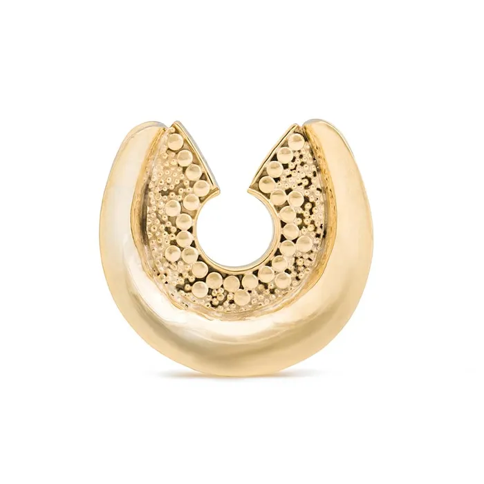 Elementals Organics Horseshoe Gold Plated Saddle Plug Price Per 1 Anal