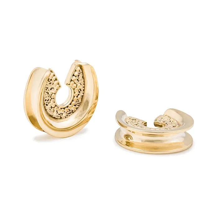 Elementals Organics Horseshoe Gold Plated Saddle Plug Price Per 1 Anal