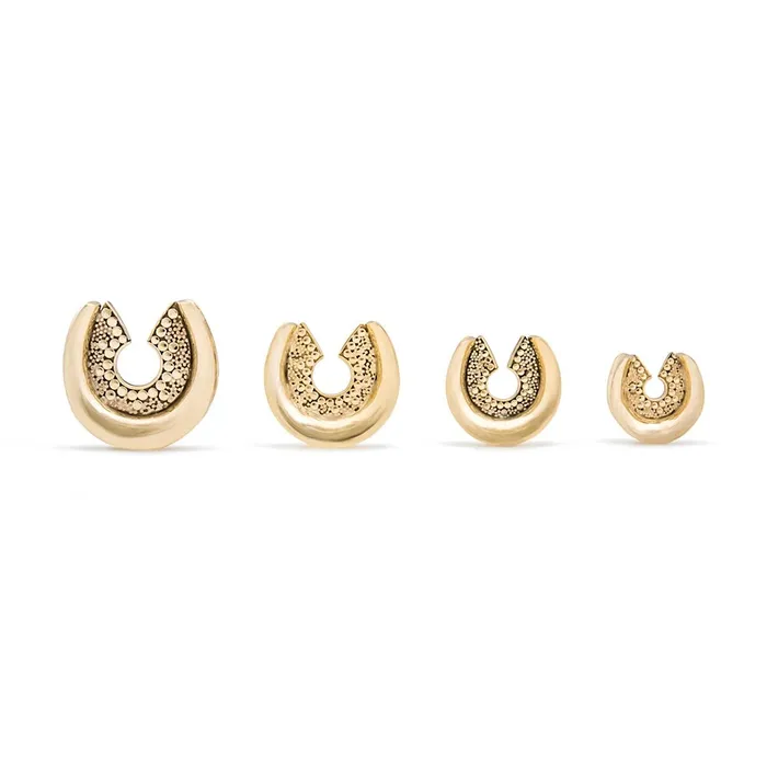 Elementals Organics Horseshoe Gold Plated Saddle Plug Price Per 1 Anal