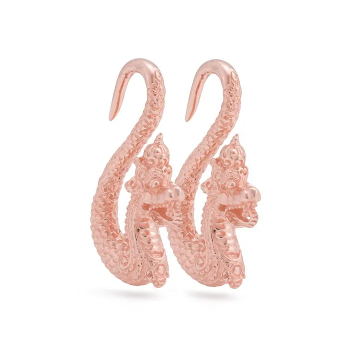 Elementals Organics Vibrators Lucky Dragon Rose Gold Plated Brass Ear Weights 4mm Thick Price Per 2 Elementals Organics Vibrators Lucky Dragon Rose Gold Plated Brass Ear Weights 4mm Thick Price Per 2