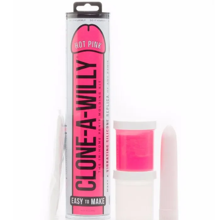 Empire Laboratories Couples Clone A Willy Vibrating Silicone Penis Casting Kit Hot Pink