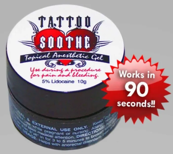 Enhancers Tattoo Soothe Tattoo Soothe Topical Anesthetic Gel 10g Jar