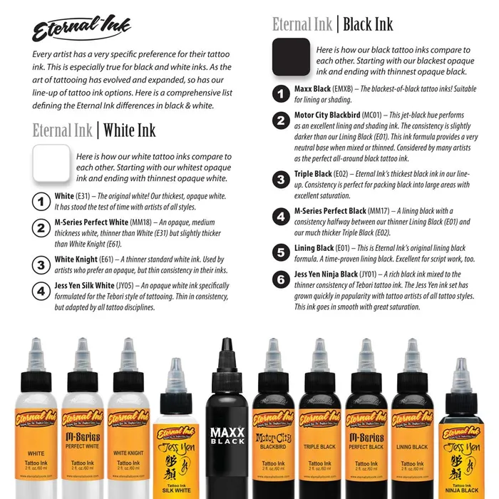 Eternal Anal Lining Black Eternal Tattoo Ink Pick Size
