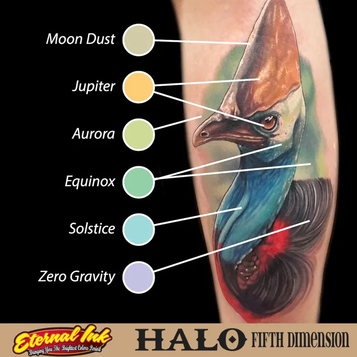 Eternal Female Sex Toys Halo Fifth Dimension Set of 12 1oz Bottles Eternal Tattoo Ink