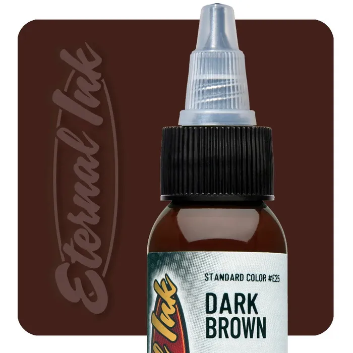 Eternal Male Sex Toys Dark Brown Eternal Tattoo Ink Pick Size