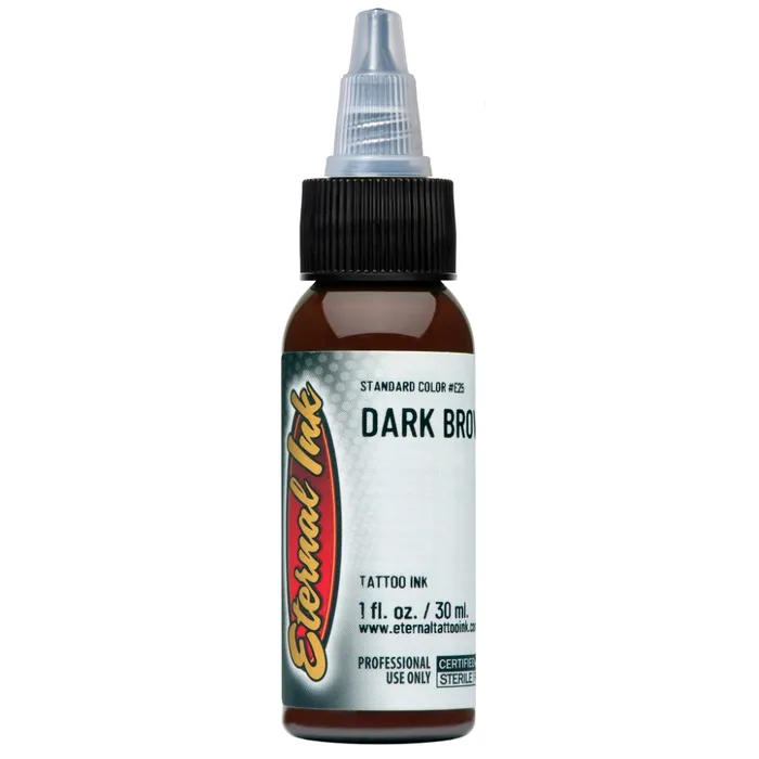 Eternal Male Sex Toys Dark Brown Eternal Tattoo Ink Pick Size
