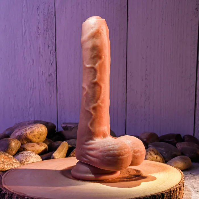 Evolved Novelties Peek A Boo Uncut Vibrating 8 Silicone Caramel Dildo Female Sex Toys Evolved Novelties Peek A Boo Uncut Vibrating 8 Silicone Caramel Dildo Female Sex Toys