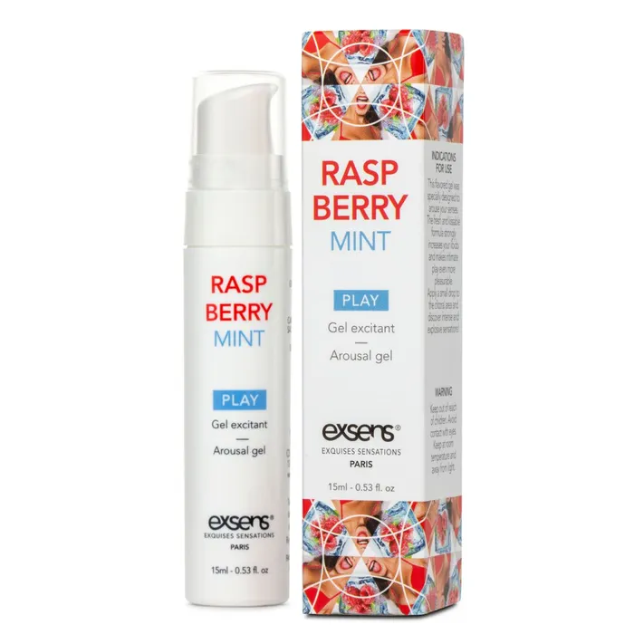 Exsens Enhancers Exsens Cooling Raspberry Mint Flavored Arousal Gel 15ml