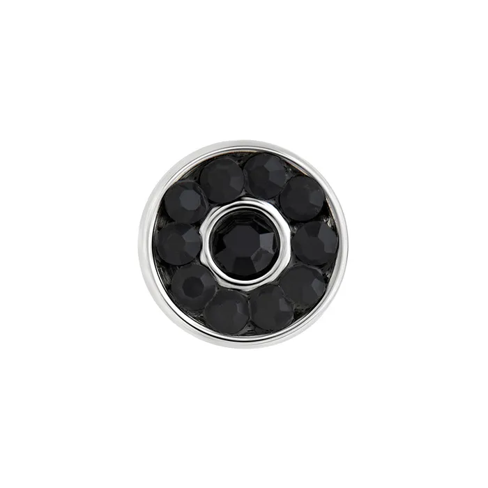 FAKE PLUG 12 Stone Black BLING Fake Piercing 16g thin post Price Per 1 Painful Pleasures Anal