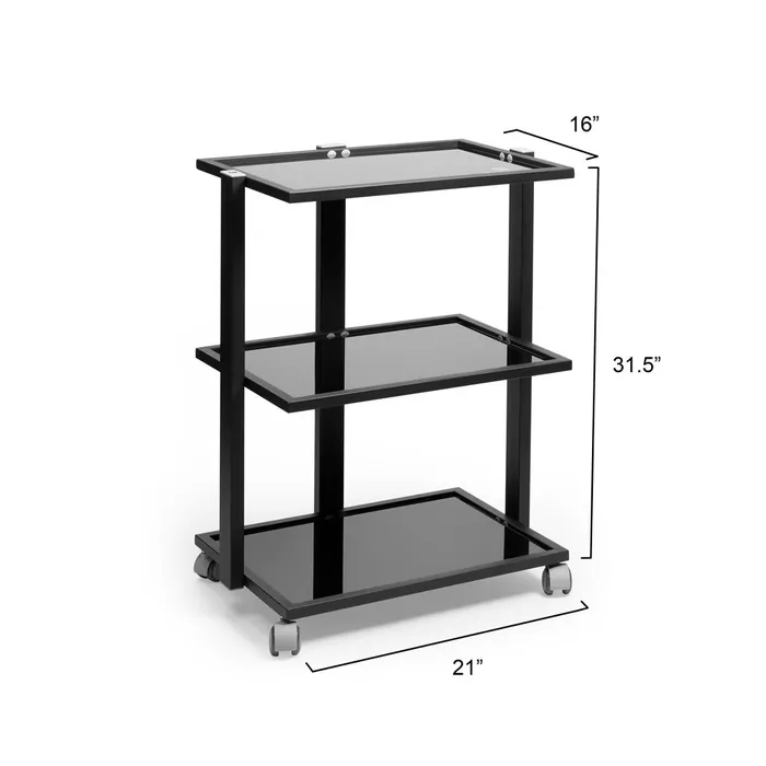 Fellowship Supply Co Anal Fellowship Rolling Cart Black