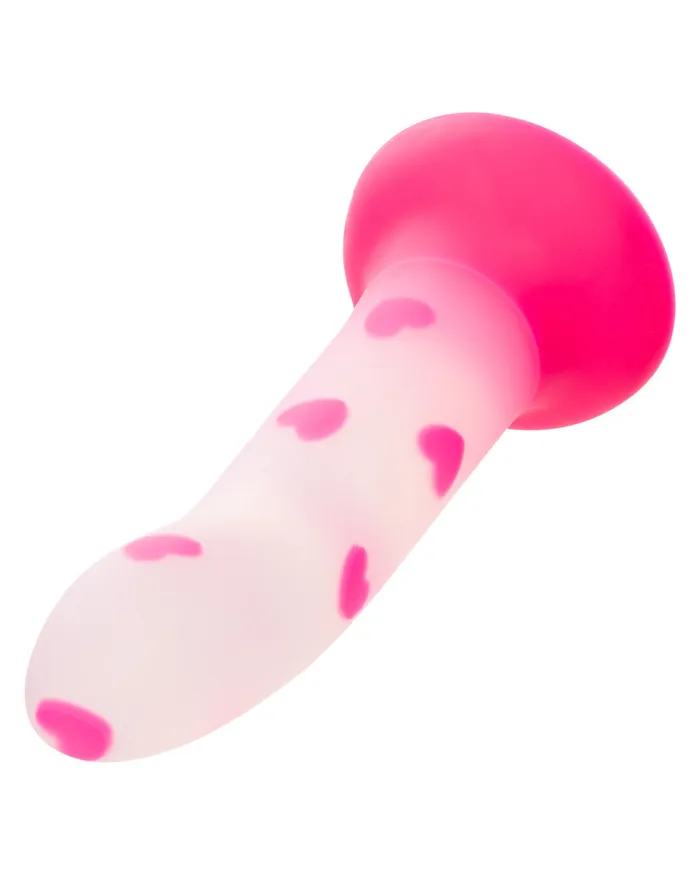 Female Sex Toys CalExotics Glow Stick Heart Silicone First Time Glow in the Dark Dildo