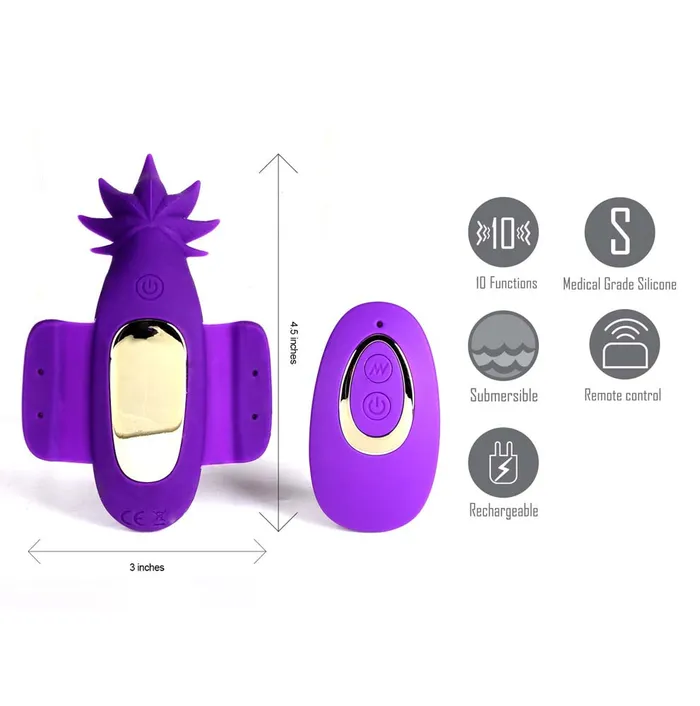 Female Sex Toys Maia Toys Maia Toys SATIVA 10Function Remote Control Panty Vibrator Purple