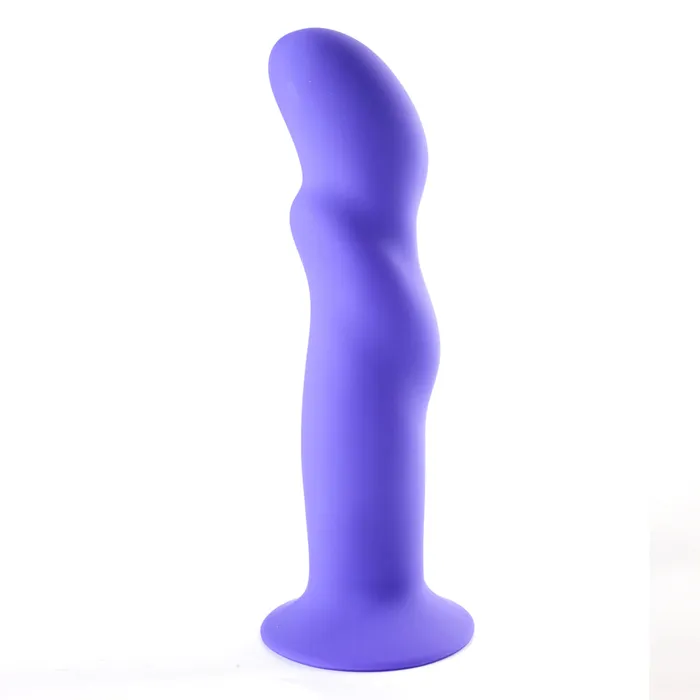 Female Sex Toys Maia Toys RILEY Silicone Swirled Dong PURPLE Harness Compatible