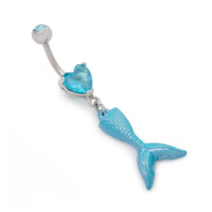 Female Sex Toys Painful Pleasures 14g 38 Sparkle Mermaid Dangle Belly Button Ring Female Sex Toys Painful Pleasures 14g 38 Sparkle Mermaid Dangle Belly Button Ring