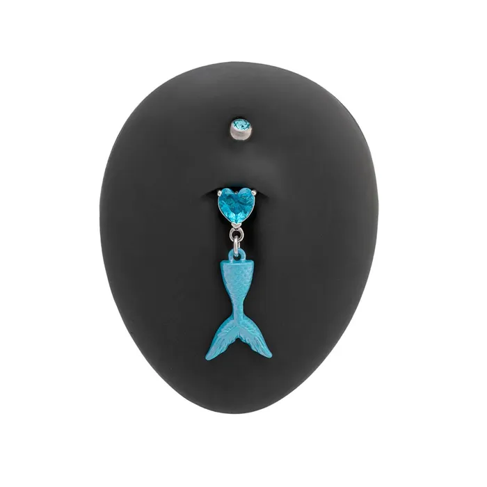 Female Sex Toys Painful Pleasures 14g 38 Sparkle Mermaid Dangle Belly Button Ring