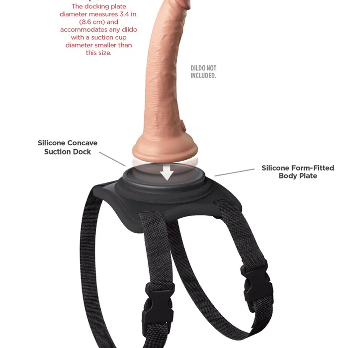 Female Sex Toys Pipedream Products Body Dock Lap Strap Suction Cup Thigh Harness