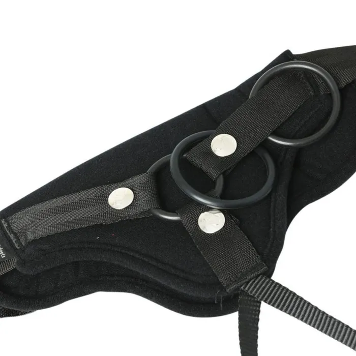 Female Sex Toys Sportsheets Divine Diva Black Plus Size Strapon Harness Up to 82 Hips