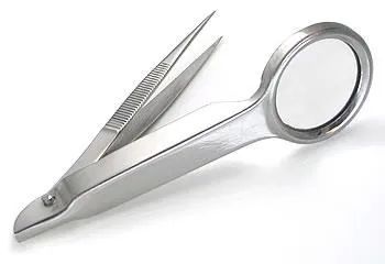 Female Sex Toys Tweezers 3 12 with Magnifying Glass Pierced Tools