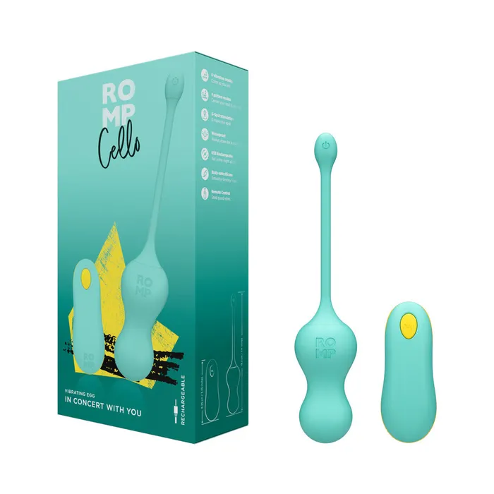 Female Sex Toys WOW Romp Cello Remote Control Vibrating Egg