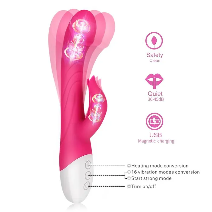 FUNMATES Vibrators Carver Female Big Thrusting Rabbit Gspot Heated Rabbit Vibrator