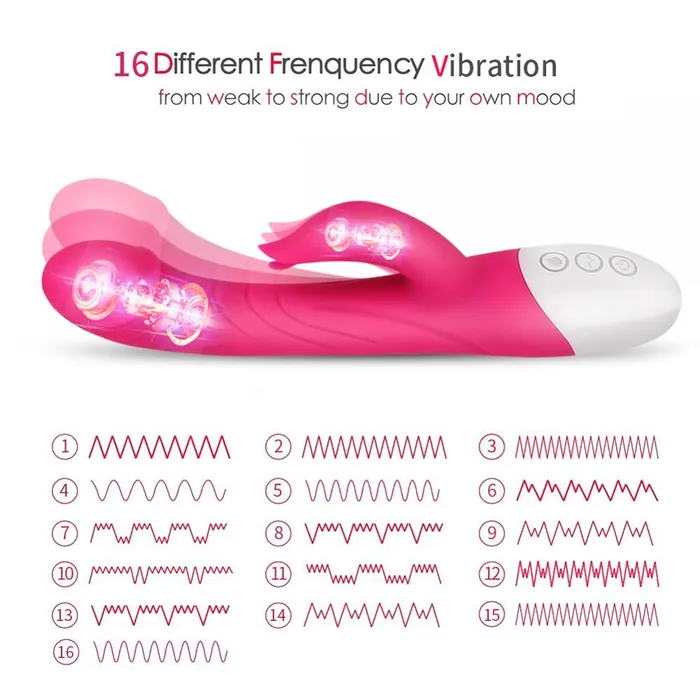 FUNMATES Vibrators Carver Female Big Thrusting Rabbit Gspot Heated Rabbit Vibrator