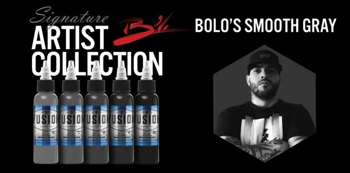 Fusion Male Sex Toys Bolo Smooth Gray 5Color Palette Signature Set Fusion Tattoo Ink 1oz