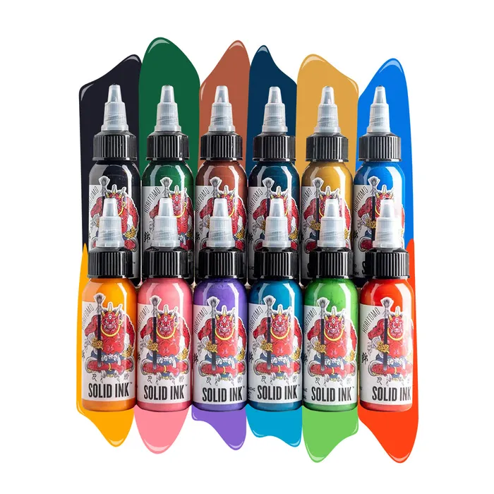 Horitomo 12 Color Set Solid Ink 1oz Bottles Solid Ink Female Sex Toys