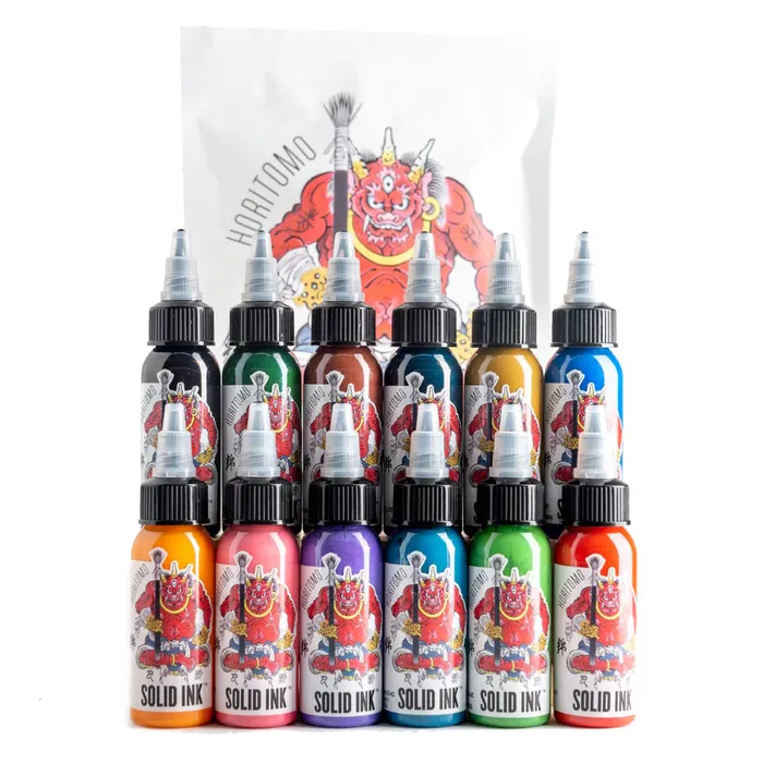 Horitomo 12 Color Set Solid Ink 1oz Bottles Solid Ink Female Sex Toys