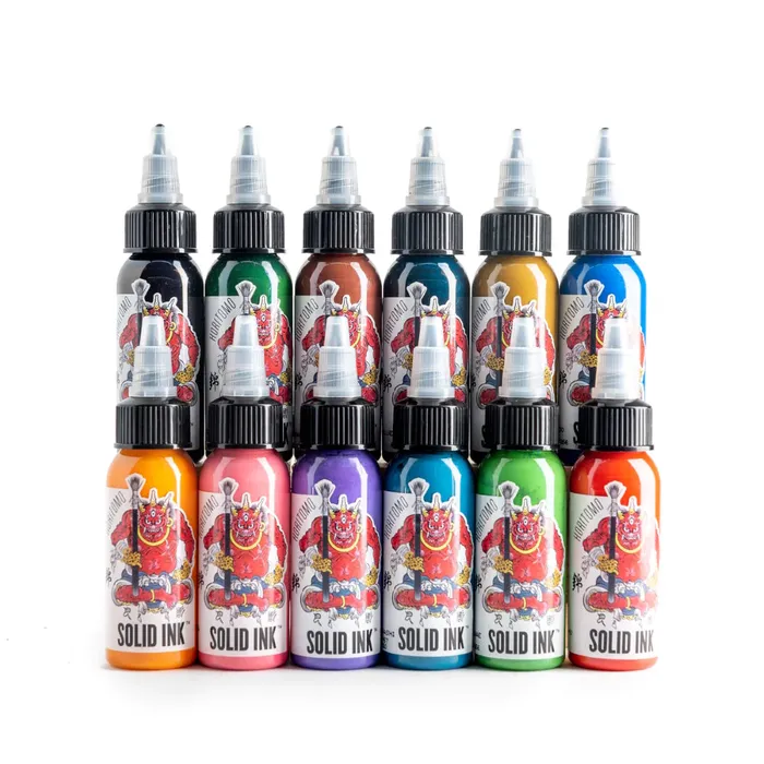 Horitomo 12 Color Set Solid Ink 1oz Bottles Solid Ink Female Sex Toys