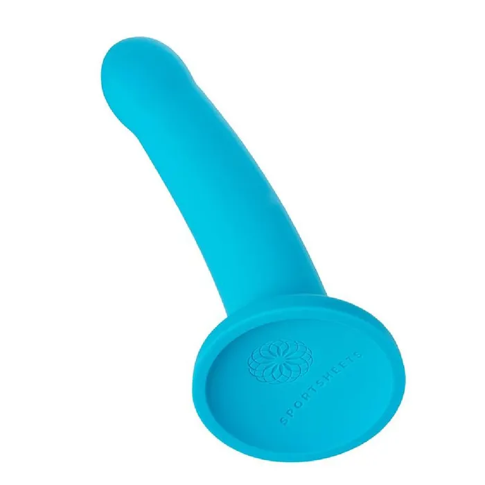 Hux 7 Inch Silicone Dildo Turquoise Sportsheets Dildos