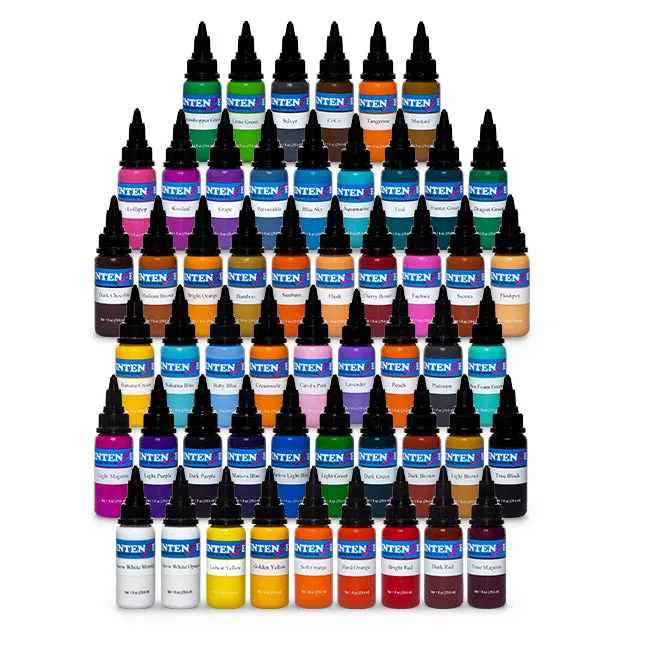 Intenze Anal 54 Color Set Intenze Tattoo Ink 1oz Bottles
