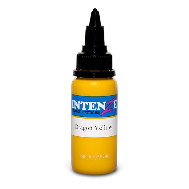 Intenze Vibrators Dragon Yellow Intenze Tattoo Ink 1oz Bottle