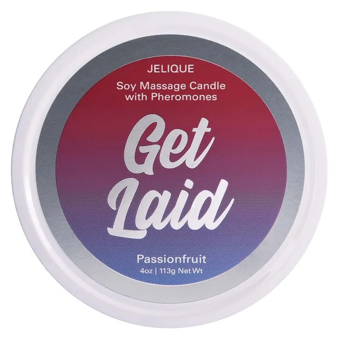 Jelique Soy Massage Candle With Pheromones Get Laid Passion Fruit 4oz Classic Erotica Couples