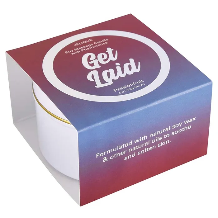 Jelique Soy Massage Candle With Pheromones Get Laid Passion Fruit 4oz Classic Erotica Couples