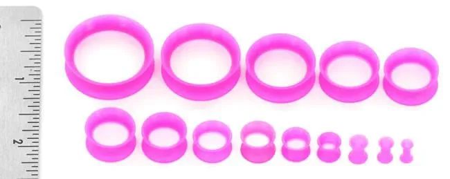 Kaos Vibrators Hot Pink Silicone Skin Eyelet by Kaos Softwear 10g up to 1 Price Per 1