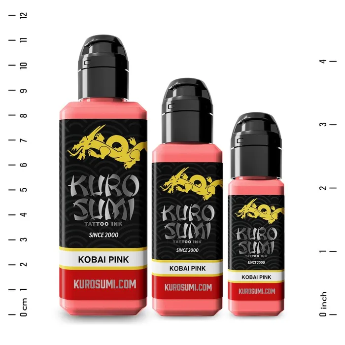 Kuro Sumi Vibrators Kobai Pink Kuro Sumi Tattoo Ink Pick Size