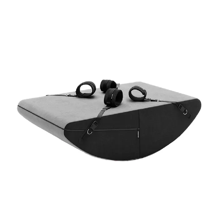 Liberator Couples Liberator Scoop Rocker Wedge with Cuffs Grey
