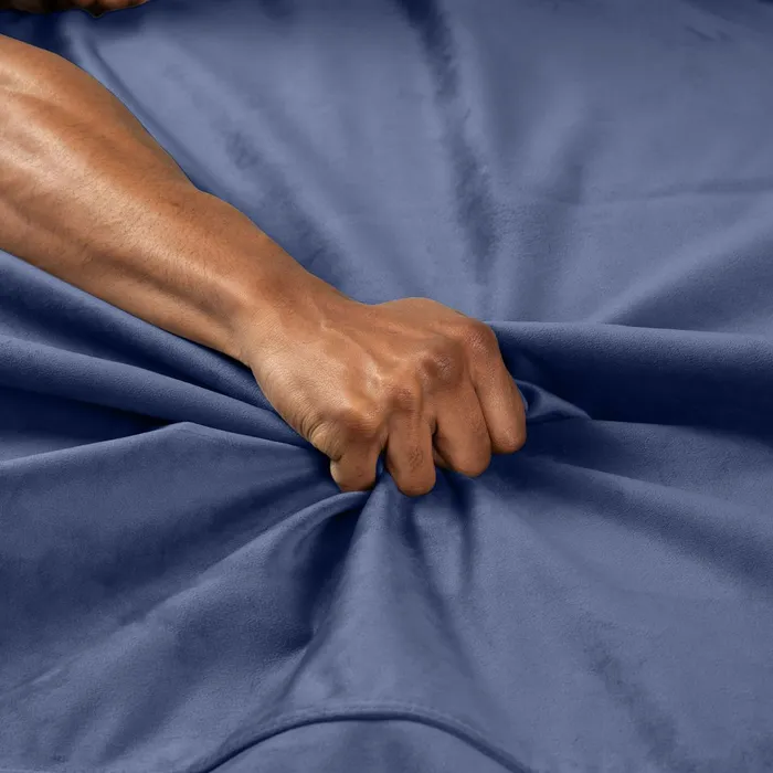 Liberator Liberator Fascinator Throw Velvety Blue Waterproof Sex Blanket Vibrators